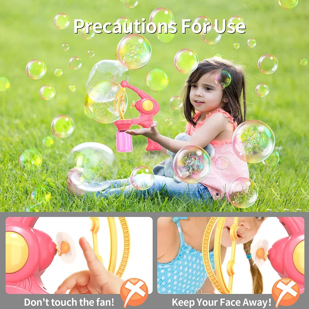 Bubbles Machine Electric Bubble Gun Automatic Kids Toy