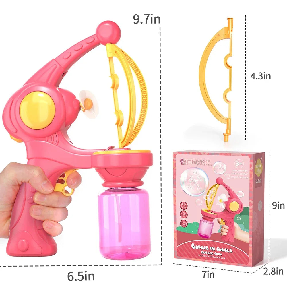Bubbles Machine Electric Bubble Gun Automatic Kids Toy